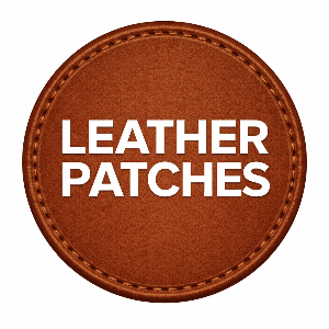embossed real leather patches factory